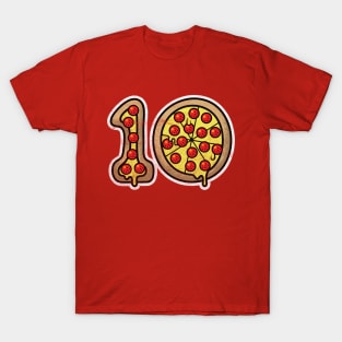 Pizza 10 (distressed version) T-Shirt